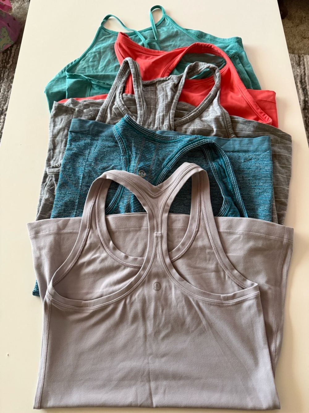 Lululemon Bundle 5 Tank Tops Size 4